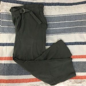 Relaxed Fit Green Pants